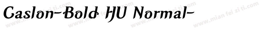 Caslon-Bold HU Normal字体转换